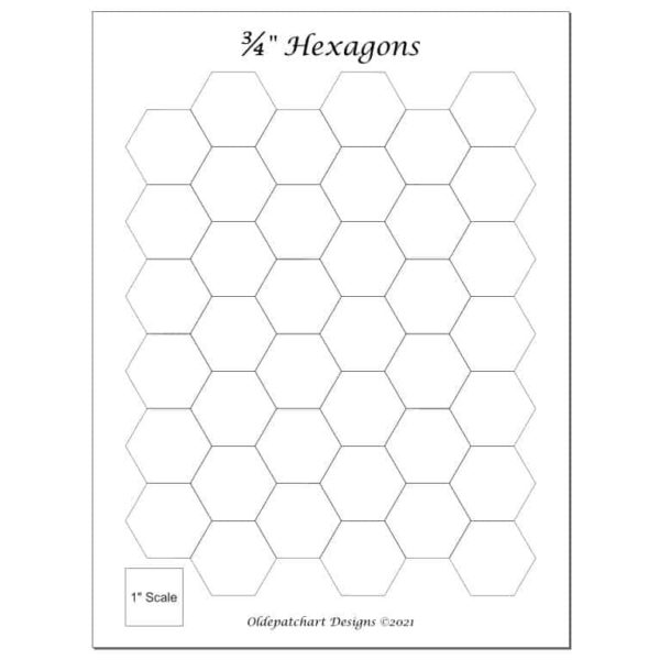 Free ¾″ Hexagon EPP Papers - PDF - Oldepatchart