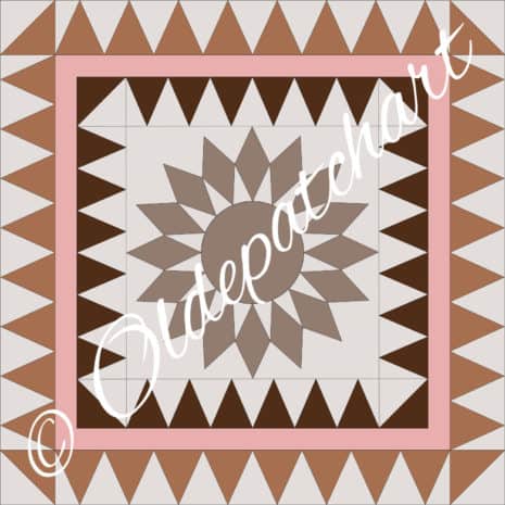 Sunflower Medallion Drawing Sunflower Medallion Drawing