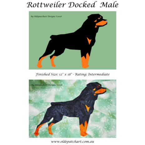 1 Rottweiler Docked Male Pattern Cover