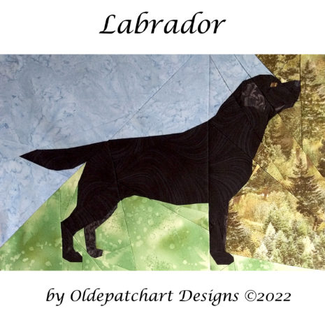 2 Labrador Foundation Paper Piecing Pattern Black Quilt Square 2 Labrador Foundation Paper Piecing Pattern Black Quilt Square