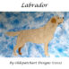 2 Labrador Foundation Paper Piecing Pattern Gold Quilt Square