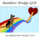 1 Rainbow Bridge Foundation Paper Piecing Pattern Square Drawing