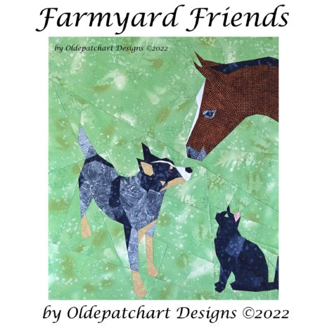 1 Farmyard Friends Foundation Paper Piecing Pattern Quilt Square Farmyard Friends Foundation Paper Piecing Pattern Cover