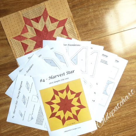 #4 Harvest Star Block Pattern Pages IMG 20230203 152227052 #4 Harvest Star Block Pattern Pages