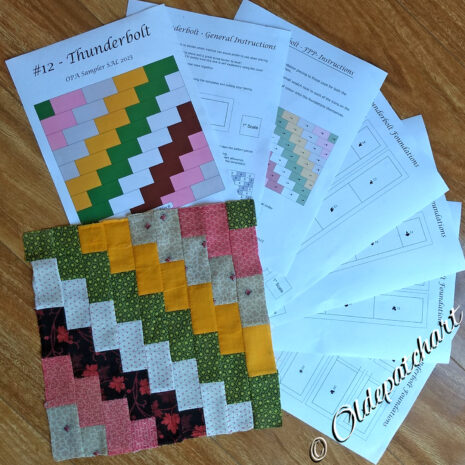 #12 Thunderbolt Block Pattern Pages #12 Thunderbolt Block Pattern Pages