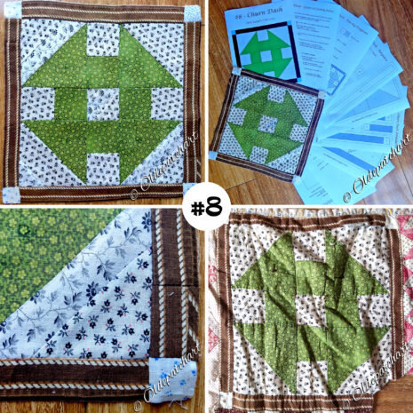 #8 Churn Dash Block Collage Numbered #8 Churn Dash Block Collage Numbered