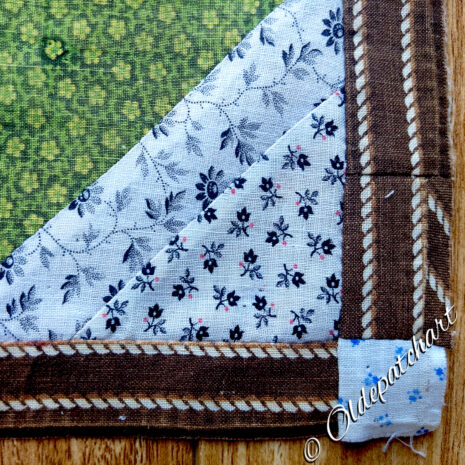 #8 Churn Dash Block Corner Restored #8 Churn Dash Block Corner Restored