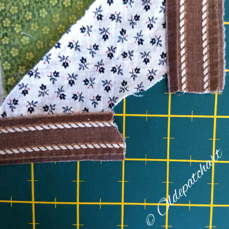 #8 Churn Dash Block Corner Before Restoration #8 Churn Dash Block Corner Before Restoration