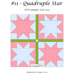 #11 Quadruple Star Block Cover