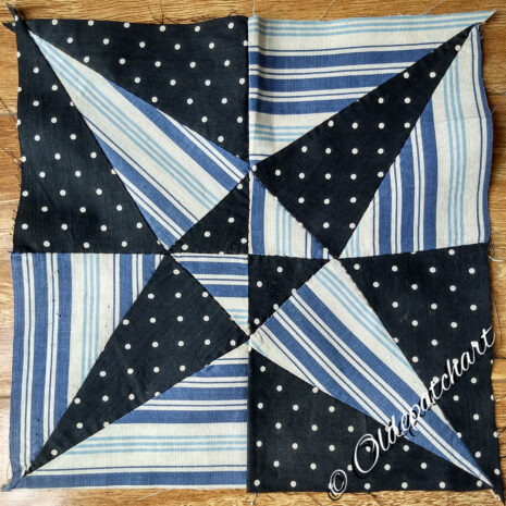 #18 Indian Canoes Original Block #18 Indian Canoes Original Block