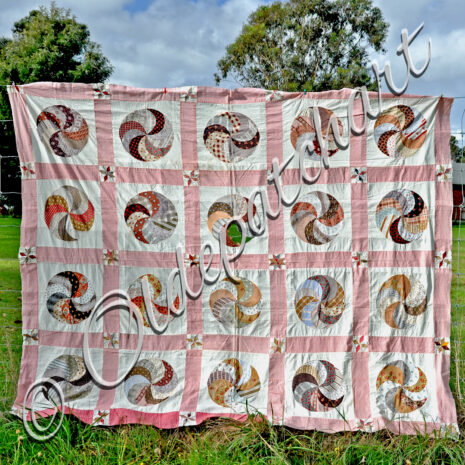 Lollipop Swirl Original Quilt Top Lollipop Swirl Original Quilt Top