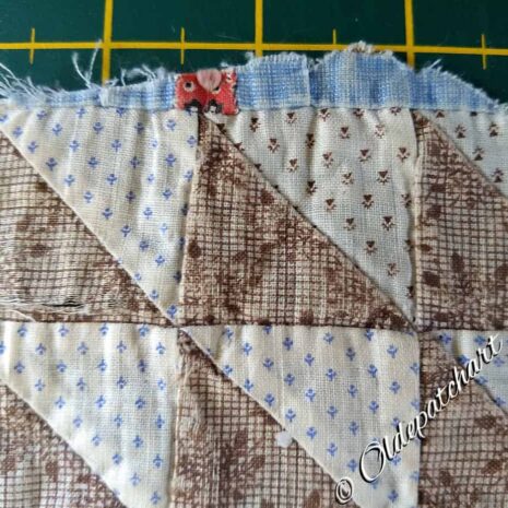 #27 Conundrum block fragment in quilt #27 Conundrum block fragment in quilt