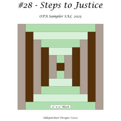 #28 Steps To Justice Pattern Cover
