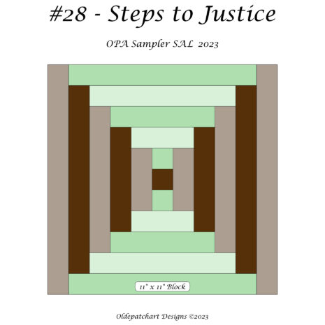 #28 Steps To Justice Pattern Cover