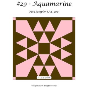 #29 Aquamarine Pattern Cover
