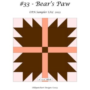#33 Bear's Paw Cover