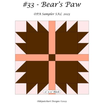 #33 Bear's Paw Cover