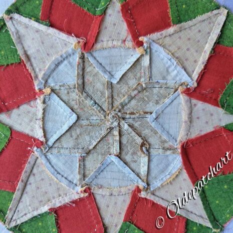 #36 Compass Star Back Of Block Closeup #36 Compass Star Back Of Block Closeup