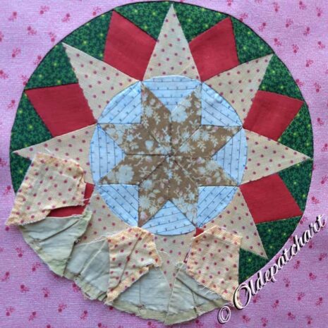 #36 Compass Star Old Pieces On New #36 Compass Star Old Pieces On New