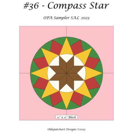 #36 Compass Star Pattern Cover