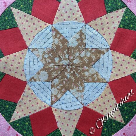 #36 Compass Star Restored Block Closeup #36 Compass Star Restored Block Closeup