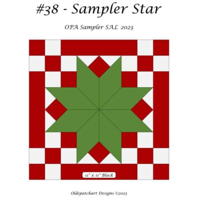 #38 Sampler Star Pattern Cover