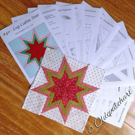 #40 Log Cabin Star Pattern Pages #40 Log Cabin Star Pattern Pages