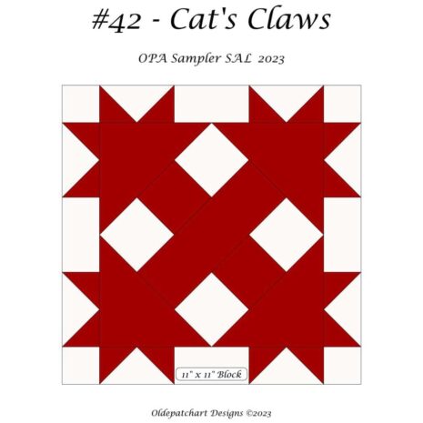 #42 Cat's Claws Pattern Cover