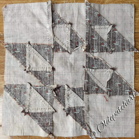 #43 Flying Doves Original Block Back #43 Flying Doves Original Block Back