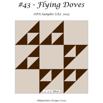 #43 Flying Doves Pattern Cover