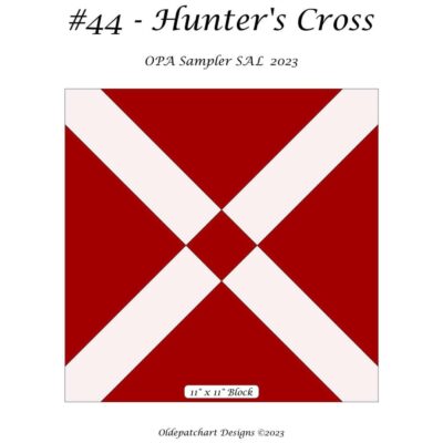 #44 Hunter's Cross Pattern Cover