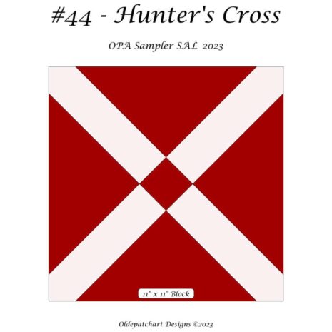 #44 Hunter's Cross Pattern Cover