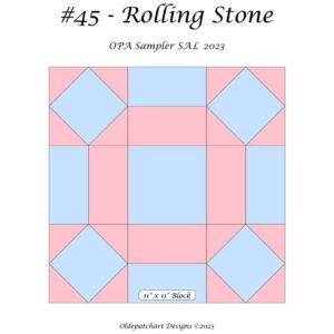 #45 Rolling Stone Pattern Cover