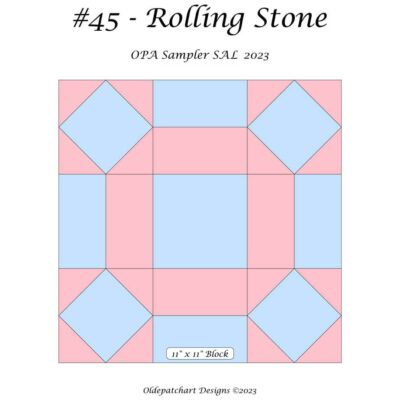 #45 Rolling Stone Pattern Cover