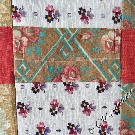 #46 Latticework Cobbling - there are 4 pieces here sewn together #46 Latticework Cobbling - there are 4 pieces here sewn together