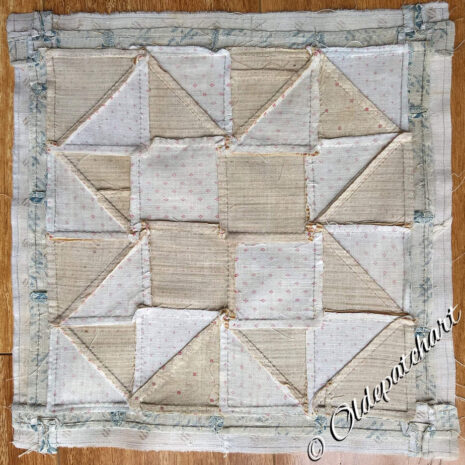 #47 Checkered Star Back Of Block #47 Checkered Star Back Of Block