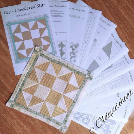 #47 Checkered Star Pattern Pages #47 Checkered Star Pattern Pages