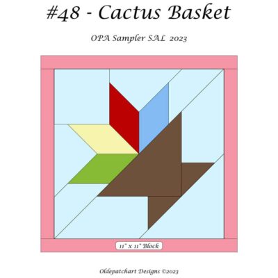#48 Cactus Basket Pattern Cover
