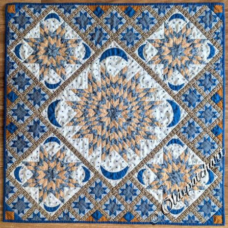 Moonstar Quilt Reproduction Mini Moonstar Quilt Reproduction Mini