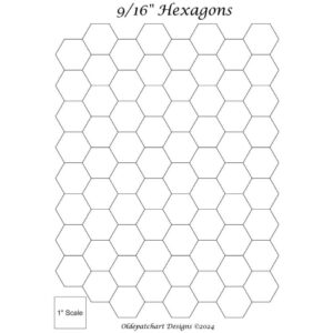 9-16th Inch EPP Hexagon Papers