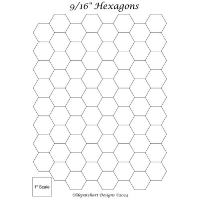 9-16th Inch EPP Hexagon Papers