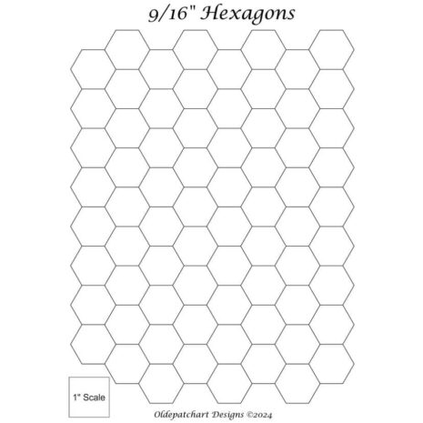 9-16th Inch EPP Hexagon Papers