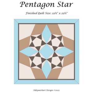 Pentagon Star Doll Quilt Pattern Cover