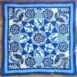 Pentagon Star Doll Quilt Finished Top Blue And White