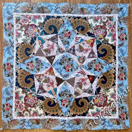 Pentagon Star Doll Quilt Reproduction Pentagon Star Doll Quilt Reproduction