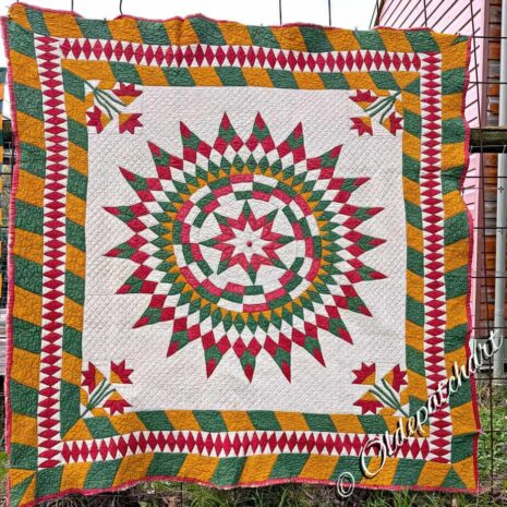 Kathleen's Wheel Antique Quilt Kathleen's Wheel Antique Quilt