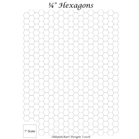 Free ¼″ Hexagon EPP Papers - PDF