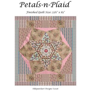 Petals-n-Plaid Quilt Pattern Cover